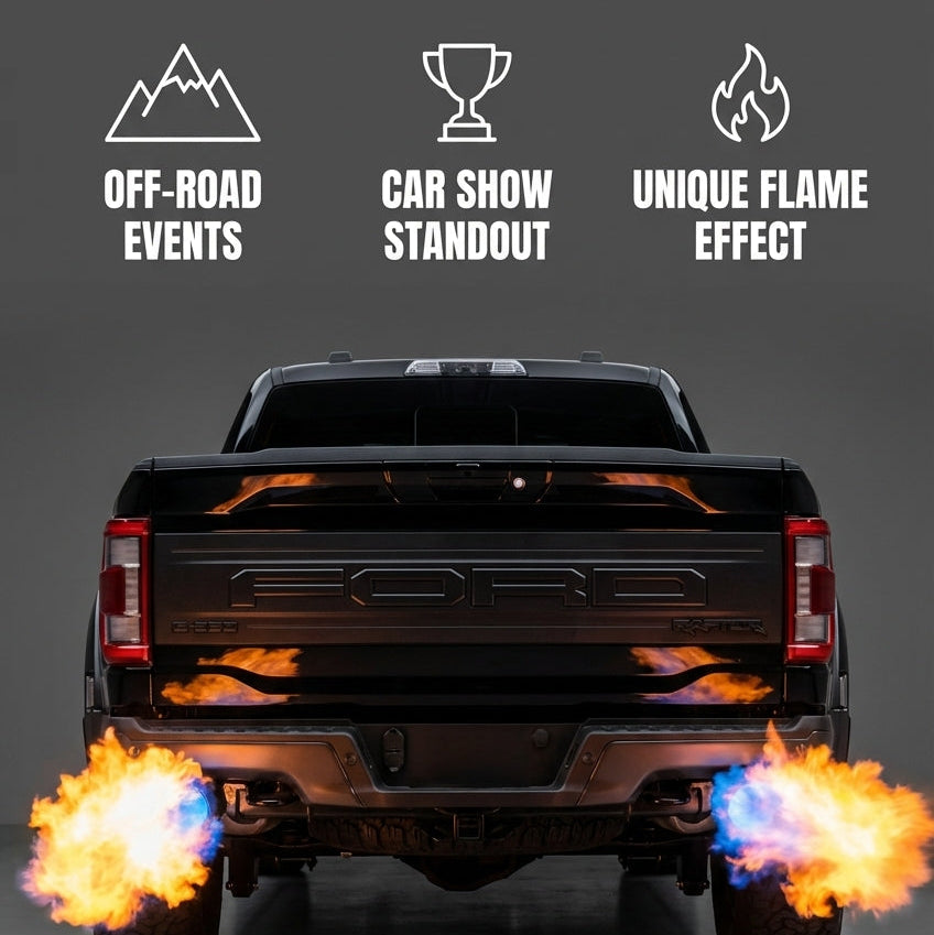 Boosted Flame Kits™ Twin Flame Kit (Universal) - Show-Only Exhaust Flames