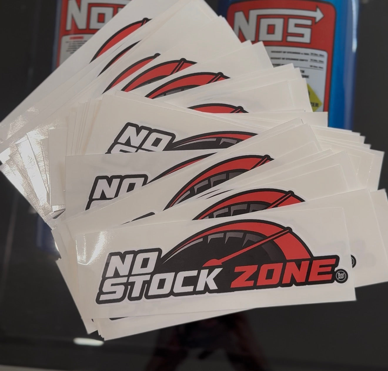 No Stock Zone 9” Car Decal | 200 Entries
