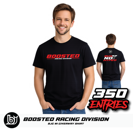 Boosted Racing 'Built Not Hyped' T-Shirt | 350 Entries