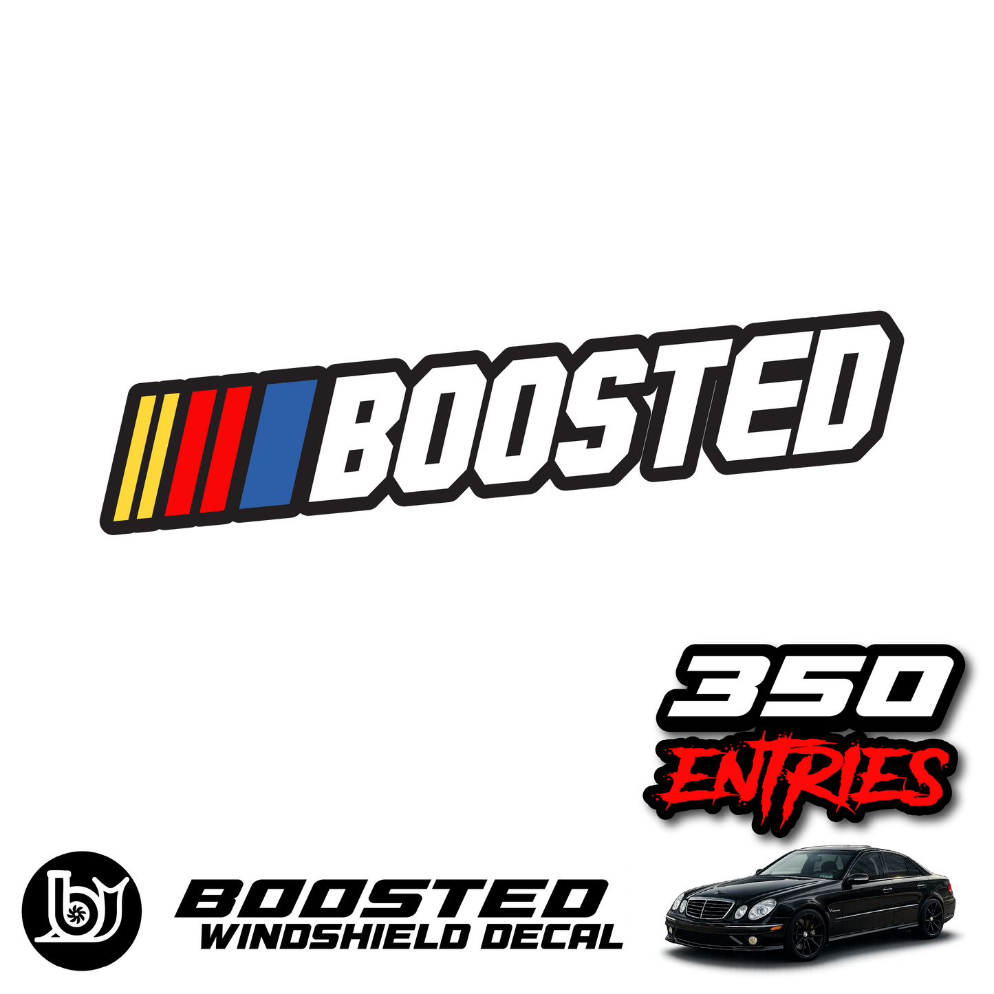 Boosted 24” Waterproof Car Decal | 350 Entries