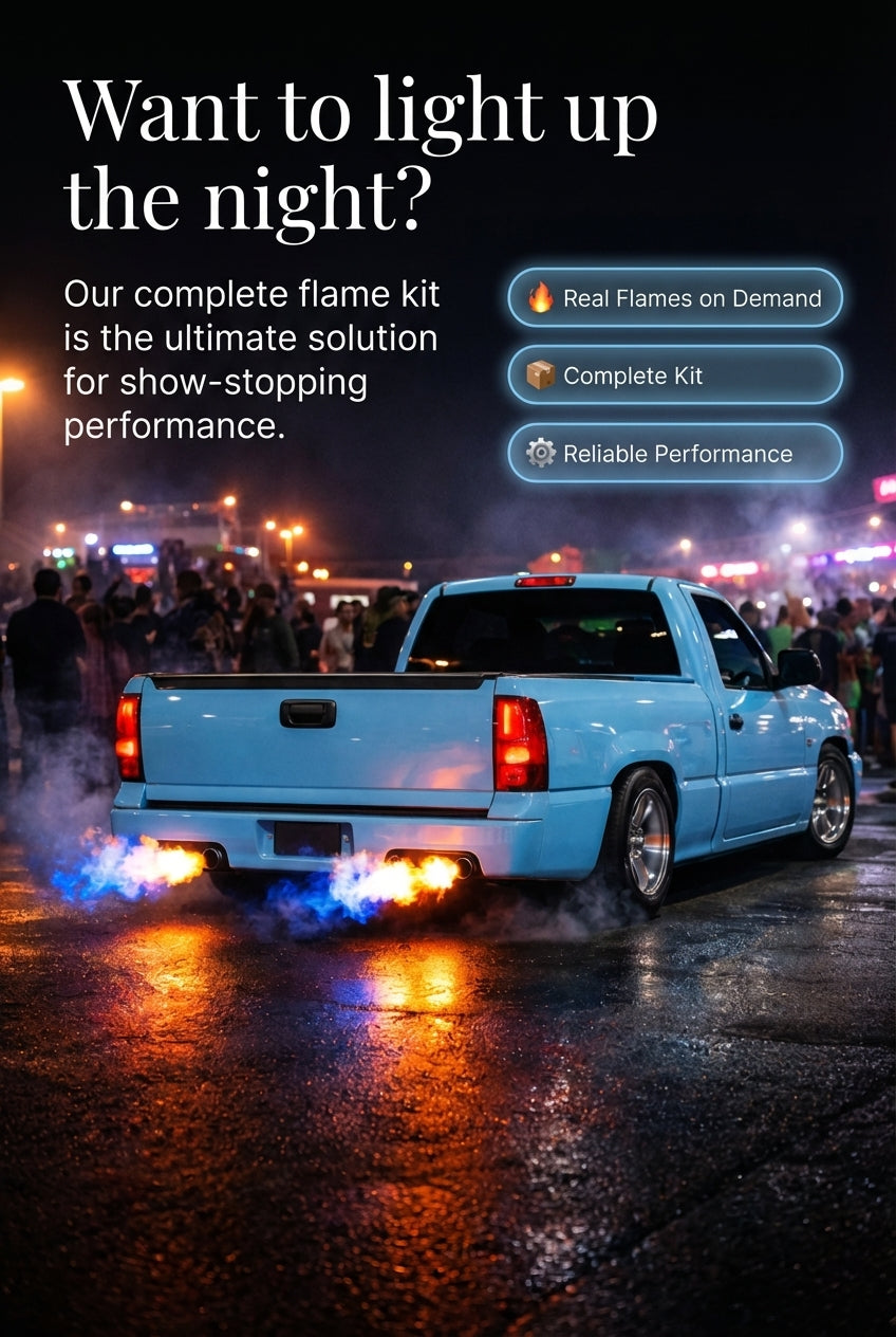 Boosted Flame Kits™ Twin Flame Kit (Universal) - Show-Only Exhaust Flames