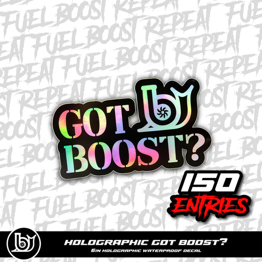 GOT BOOST HOLOGRAPHIC STICKER