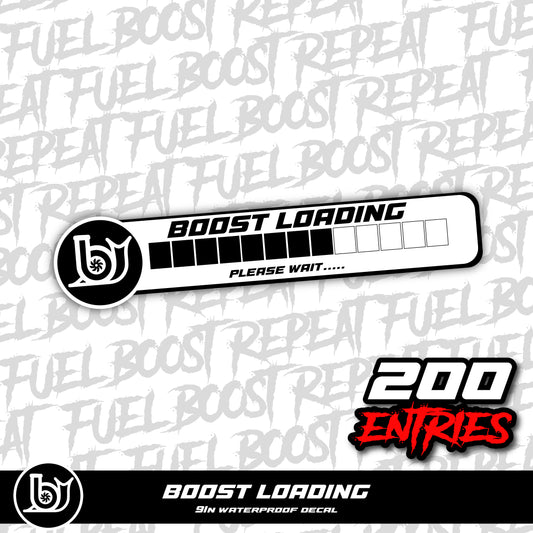 BOOST LOADING STICKER
